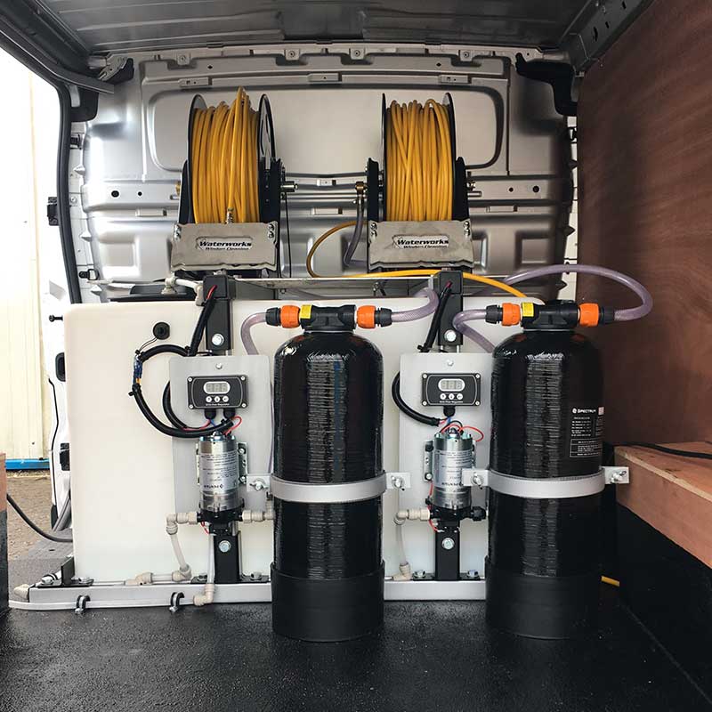 WFP System fitted in van